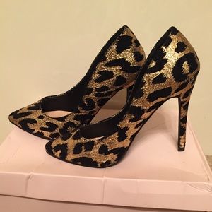 Leopard JustFab Heels